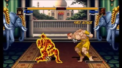 Dans quel jeu vido peut-on organiser un combat entre Dhalsim et Bison ?