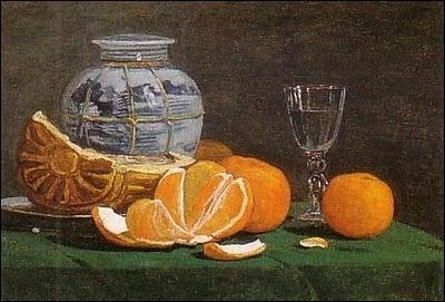 Nature morte  l'orange, 1861