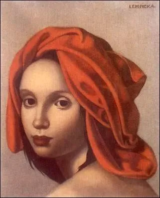 Femme au turban orange
