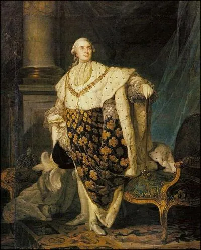 Quel artiste aurait peint le roi Louis XVI en habits de sacre ?