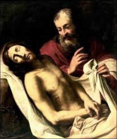Selon l'Evangile, quel est le nom du disciple de Jésus qui descendit le corps du Christ de la croix et l'enveloppa dans le linceul ?