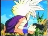Quand Sangohan lui a dit qu'il peut devenir fort en s'nervant, que fait Cell ?