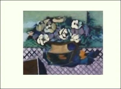 Qui a peint Fleurs dans un vase bleu ?