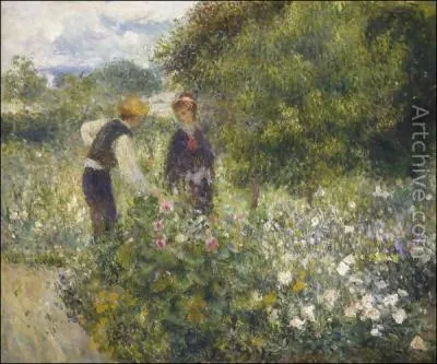 Qui a peint la cueillette des fleurs ?