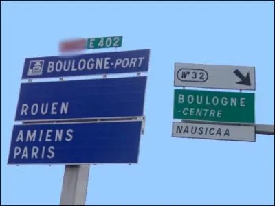 Quelle autoroute relie Boulogne-sur-Mer  Paris ?
