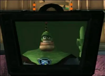 Aprs avoir gagn la course d'hoverboard Blackwater City, le Capitaine Qwark fait de la pub pour une de ses missions, laquelle ?