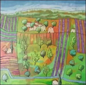 Le bruit de la route les gne. Ils se rfugient dans les champs incultes et je peux profiter de leur frache hospitalit aprs une promenade  travers la plaine brle.