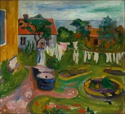 Est-ce Munch qui a peint Vtement tendus ?