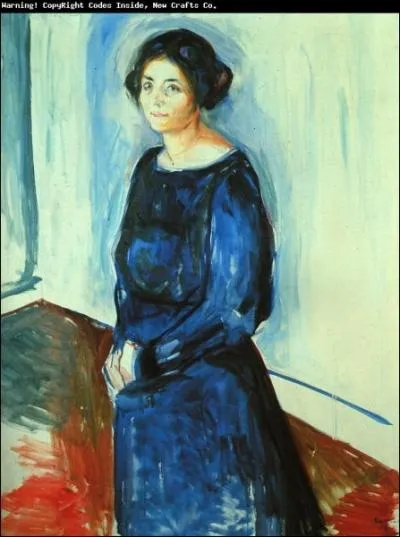 Est-ce Munch qui a peint Femme en bleu ?
