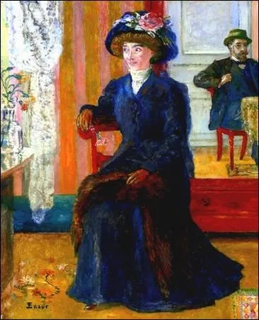 Est-ce Munch qui a peint Femme en bleu ?