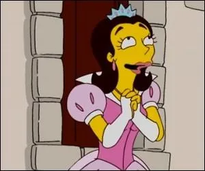 Quel est le nom de la femme qui participe  l'mission de Krusty lors de la saison 21 ?