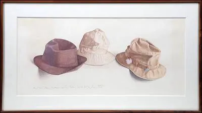 Ce trs joli dessin de trois chapeaux, ports par le personnage jou par l'acteur en question durant un tournage, est l'oeuvre de ?