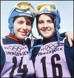 Aux JO d'Innsbruck, en 1964, ce sont les soeurs Goitschel qui remportrent les mdailles d'or, l'une en slalom et l'autre en gant. Ces skieuses se prnommaient :