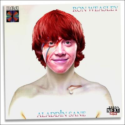 Ron Weasley a pris place sur la pochette de  Aladdin Sane , mais qui est le chanteur original ?