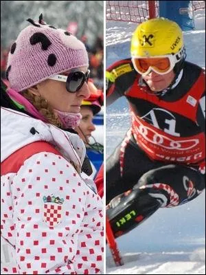 Skieur et skieuse , ce sont les Kostelic :