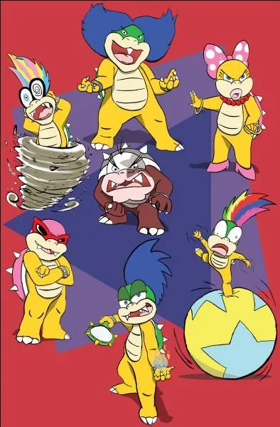 Quels noms ont en commun ces 7 Koopas ?