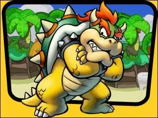 Oh là, il a l'air fâché, c'est le roi des koopas, il se nomme...