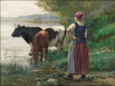 Qui a peint  Vaches  la mare  ?