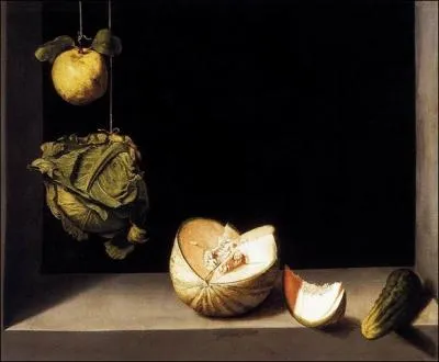 Coing, chou, melon et concombre, 1602
