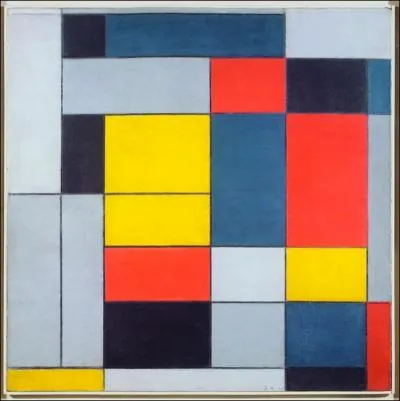 Comment s'appelle ce principe esthtique dfini par Mondrian se basant sur les traits verticaux ou horizontaux et les couleurs primaires ?