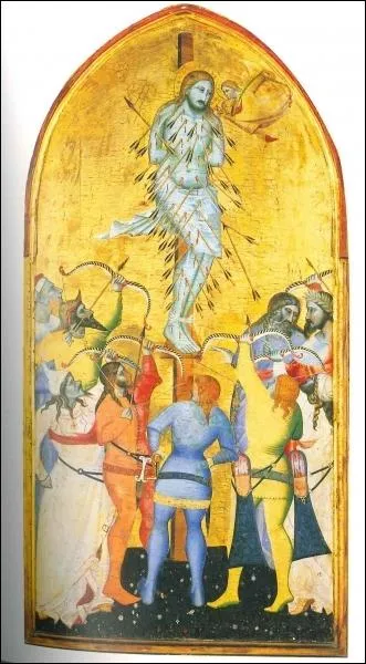 Quel saint de  La Lgende Dore  fut, sous l'ordre de Diocltien,  tout couvert de flches, comme un hrisson  ?