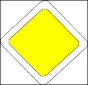 Que signifie ce panneau jaune ?