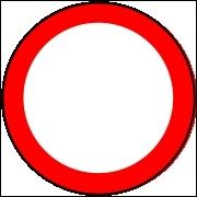 Que signifient les panneaux ronds à bord rouge ?