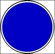 Que signifient les panneaux ronds  fond bleu ?