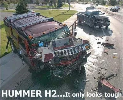 Pourquoi cet hummer est il dans cet tat?