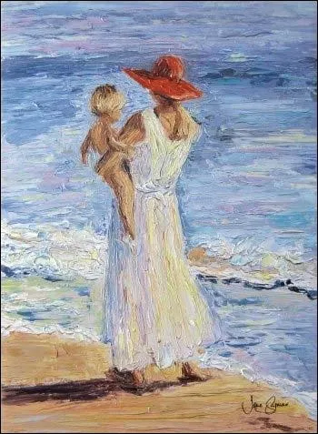 Un sujet classique pour ce tableau lumineux d'une actrice qui fut James Bond's girl. C'est ?