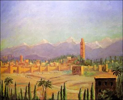 Un trs joli paysage aux teintes dlicates, peint par un homme politique de renomme internationale. C'est ?