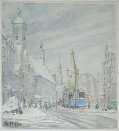 Un homme politique aussi, mais surtout un dictateur. Qui a peint ainsi la neige ?