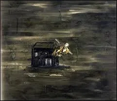 Me as a house (Moi comme une maison) est le titre de ce tableau. Il est peint par un artiste aux multiples talents, mais surtout connu pour ses talents de ralisateur. C'est ?