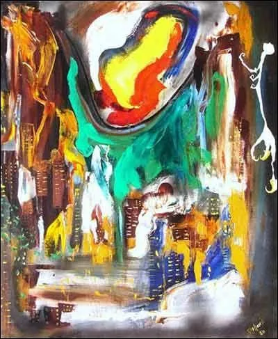 Le titre de ce bel abstrait est Philadelphia skyline (Ligne d'horizon de Philadelphie). L'acteur star qui l'a peint est aussi connu pour tre un grand amateur d'art. C'est ?