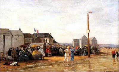 L'heure du bain  Trouville, 1864