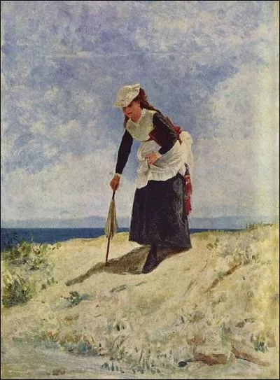 Jeune femme sur le sable