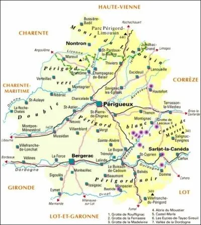 Le dpartement de la Dordogne est le troisime plus grand dpartement franais.