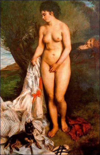 Baigneuse au griffon, 1870