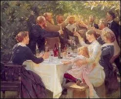 Quelle est la nationalit de Peder Severin Kroyer auteur de la toile  Hip, hip, hourra ! une fte d'artistes  Skagen  ?