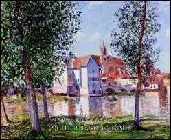 Quelle commune dans lequel il a vcu Alfred Sisley a-t-il reprsent dans de nombreuses toiles ?