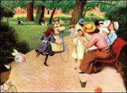 Quel peintre italien ayant particip  4 expositions impressionnistes  Paris est l'auteur de la toile  Jeux au parc Monceau  ?