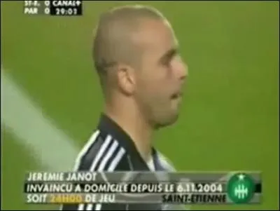 Quel est le record d'invincibilit de Jrmie Janot  domicile ?