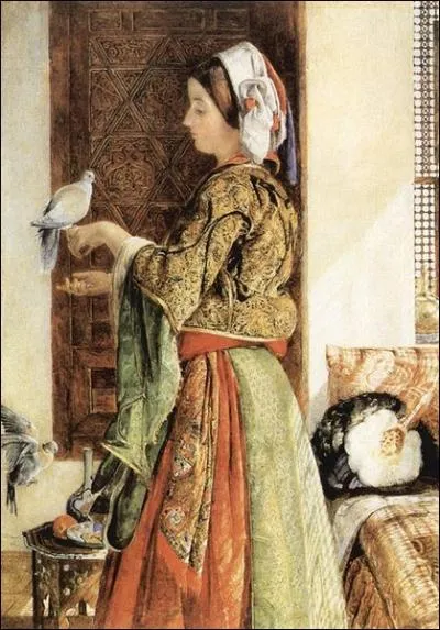 Deux colombes en cage