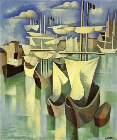 Bateaux au port, 1918-1920