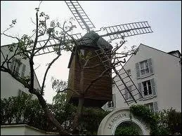 Comment se nomme le seul moulin  vent en tat de marche de la butte Montmartre ... ...