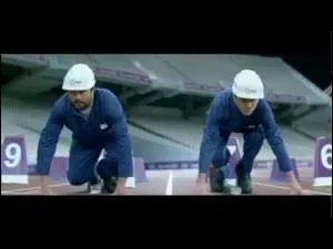 Ces ouvriers qui font du sport sont de...