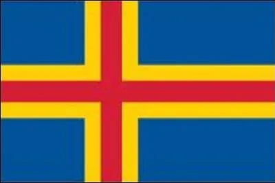 Drapeau d'une rgion autonome de la Finlande, situe entre celle-ci et la Sude.