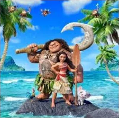 Quel animal de compagnie de Vaiana va rester sur l'île après son départ ?