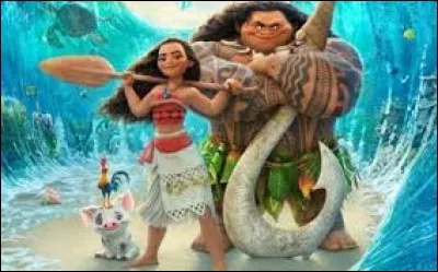 Comment s'appelle le demi-dieu qui va aider Vaiana à sillonner l'océan à la recherche de l'île de la déesse de la nature ?