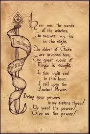 Qui dcouvre  Le livre des ombres  et qui lit la formule pour leur donner le pouvoir des trois ?